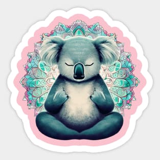 Zen Koala Sticker